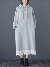 Women Loose Stitching Casual Dress